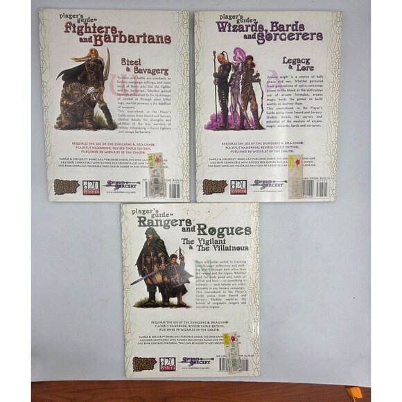 Sword & Sorcery Players Guide Bundle Fighters Barbarians Wizards Rangers Rogues - Picture 11 of 14